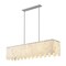 Z-Lite Viviana Linear Chandelier, 7-Light, 11.5 In.W x 49 In.L x 11.5 In.H, Polished Nickel/Alabaster 345-49L-PN - alternate 7
